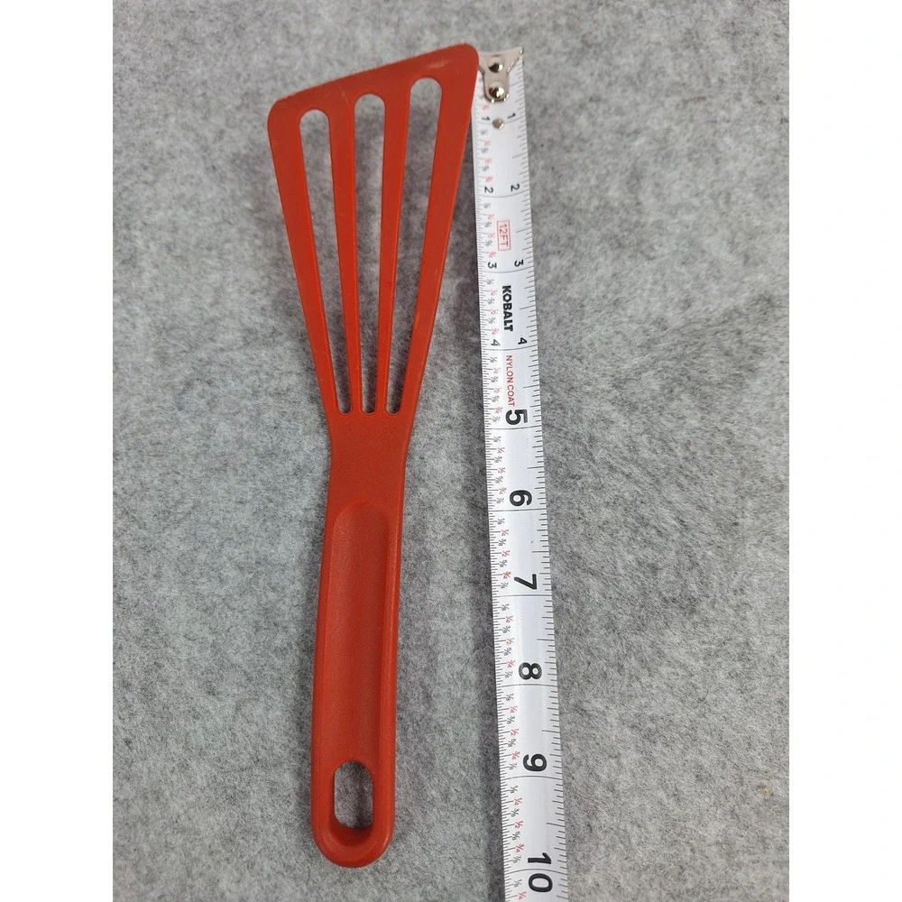 Red Slotted Spatula Kitchen Utensil Heat Resistant Up To 204 C 400 F